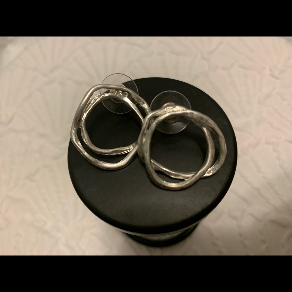Silver earrings